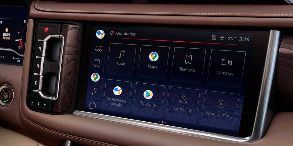 Pantalla de infoentretenimiento de 10 pulgadas y clúster de 12 pulgadas en GMC Yukon 2024, SUV grande equipada con tecnología Onstar 4G LTE